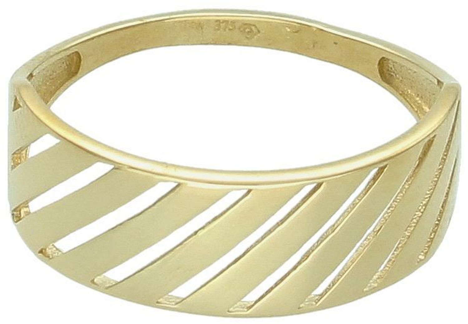 Złoty pierścionek proste line próba 375 rozmiar 19, PI 6327 375. Elegancki, złoty pierścionek w minimalistycznym stylu Proste Line, który idealnie komponuje się z każdą stylizacją ✨.1.jpg